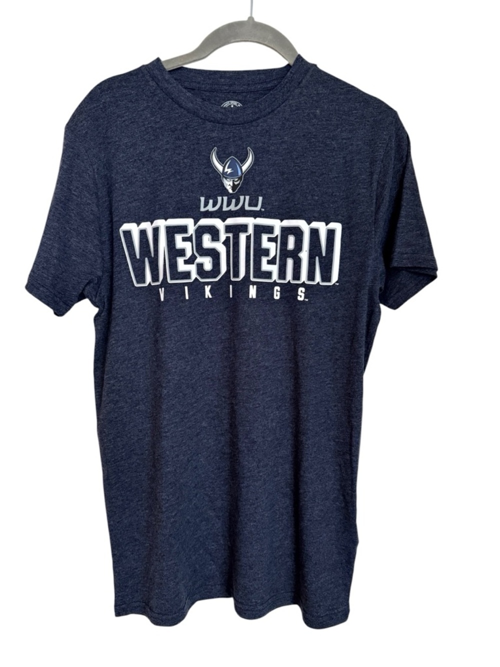 Rivalry Threads Western Washington University WWU Vikings Navy Graphic Tee Sz S